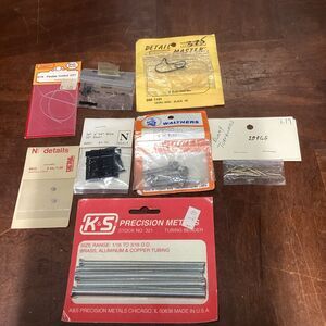 Lot Of 8 Model Train Accessories- Turnbuckles, Wire, Window/door, Conduit